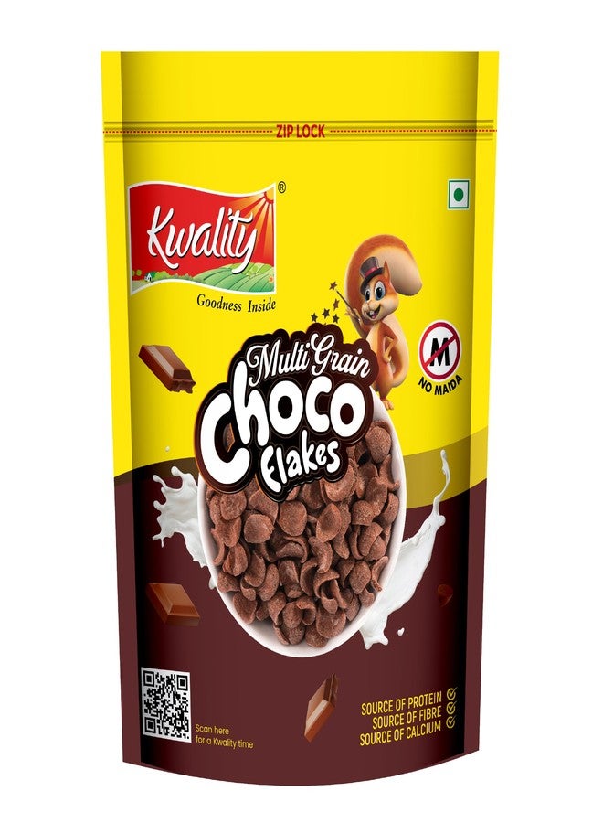 Kwality Choco Flakes 375g | Made with Whole Wheat | Zero% Maida, Source of Protein | Fibre, Richness of Chocolate - Image 1