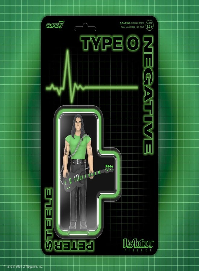 Super7 Type O Negative Peter Steele - 3.75" Type O Negative Action Figure with Accessory Heavy Metal Collectibles and Retro Toys - Image 4