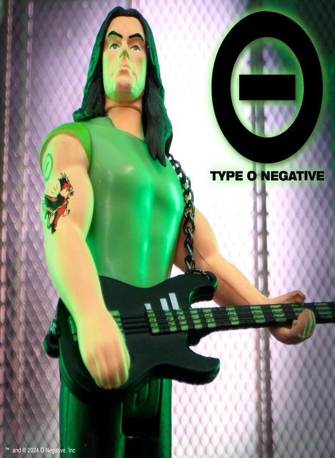 Super7 Type O Negative Peter Steele - 3.75" Type O Negative Action Figure with Accessory Heavy Metal Collectibles and Retro Toys - Image 5