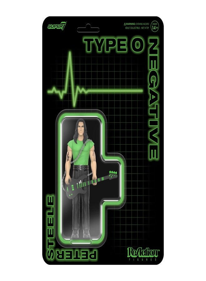 Super7 Type O Negative Peter Steele - 3.75" Type O Negative Action Figure with Accessory Heavy Metal Collectibles and Retro Toys - Image 1