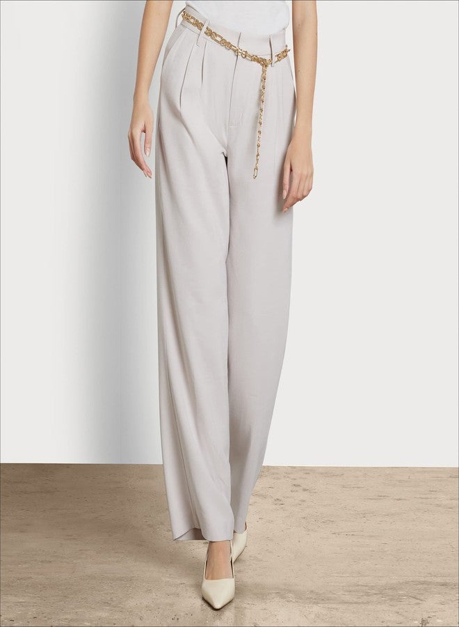 Sam Edelman Women's Fully Adjustable Double-E Logo Chain Link Dress Belt, Gold, Small - Image 2