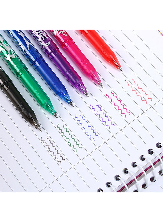 NIBEMINENT 9-Piece Erasable Bullet Neutral Gel Pen Set Multicolour - Image 4