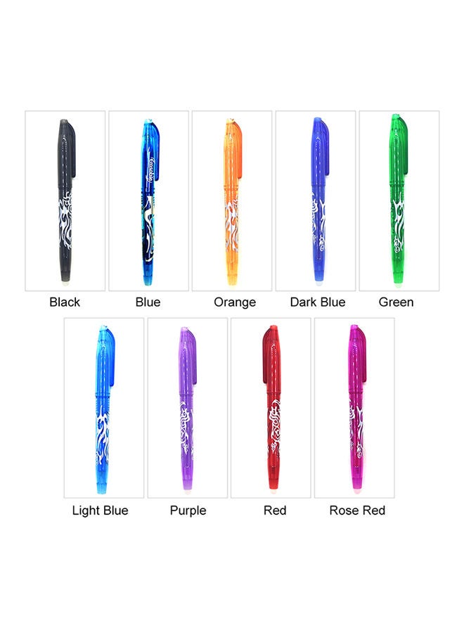 NIBEMINENT 9-Piece Erasable Bullet Neutral Gel Pen Set Multicolour - Image 2