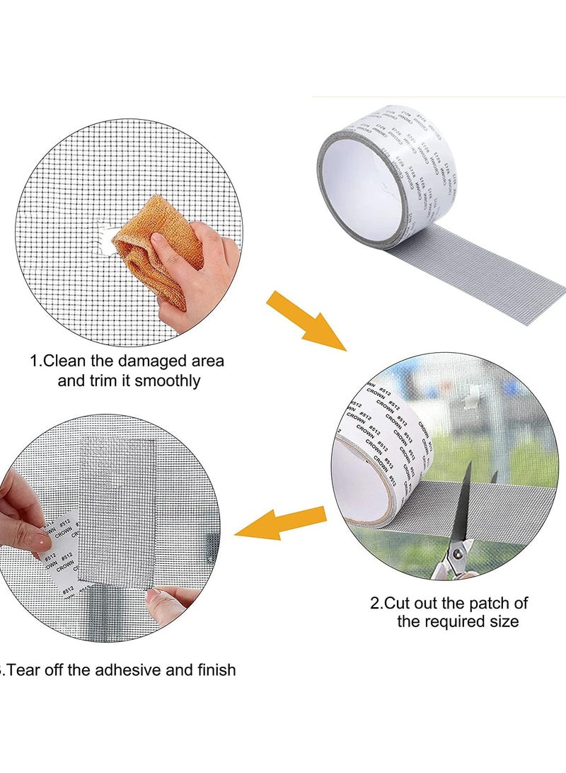 Waterproof Self-adhesive Mesh Repair Tape for Window and Door Screen Roll - Image 3
