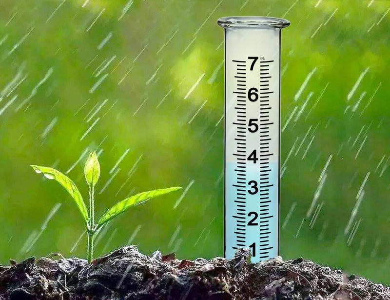 JMBay Rain Gauge Replacement Tube,7 inch Capacity Outdoor Rain Gauge Glass Tube for Garden Yard Home, Upgraded Lip Design Large Font Transparent Measure Tube,Best pcs Tube with 1 Clean Brush. - Image 3