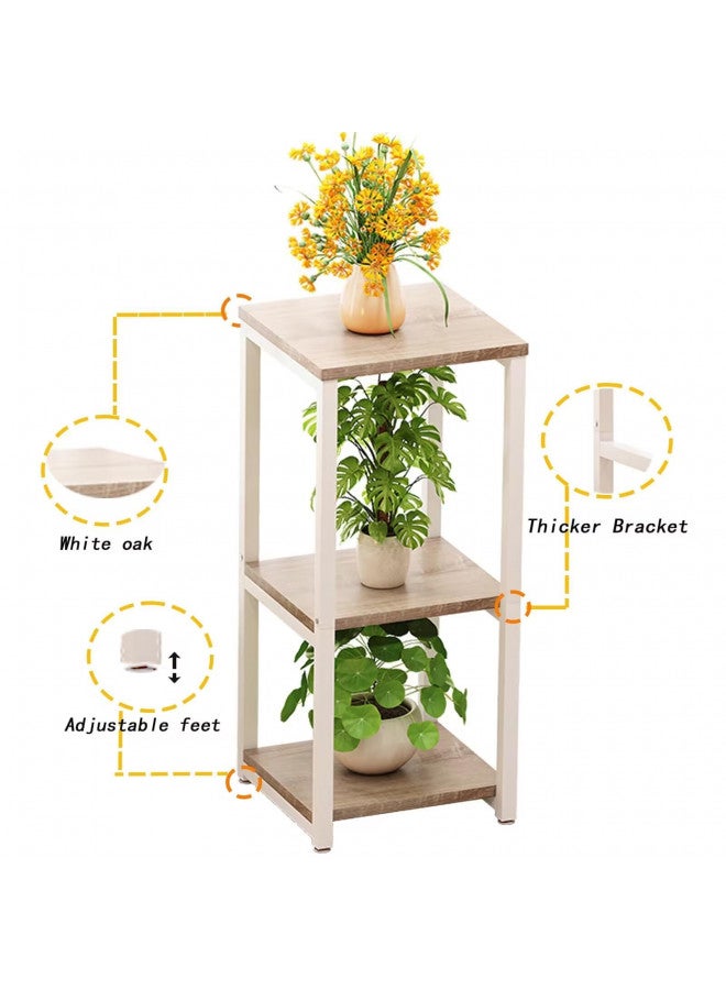 YIZAIJIA YIZAIJIA Plant Stand Indoor Corner Tall 3 Tier Metal Modern Flower Storage Plant Stands Holder for Living Room Balcony Garden,White (3 Tier-White)  - Image 4