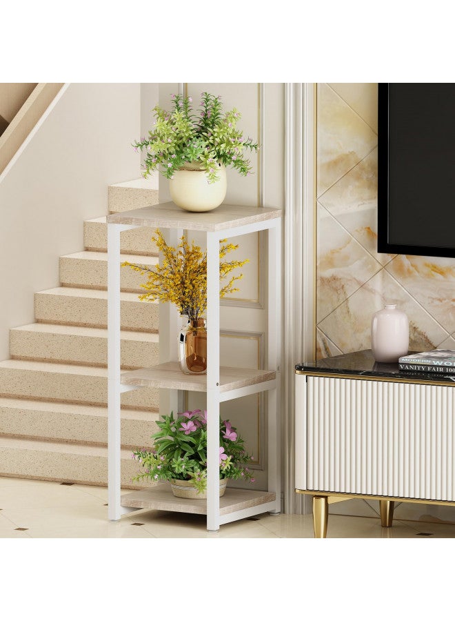 YIZAIJIA YIZAIJIA Plant Stand Indoor Corner Tall 3 Tier Metal Modern Flower Storage Plant Stands Holder for Living Room Balcony Garden,White (3 Tier-White)  - Image 2
