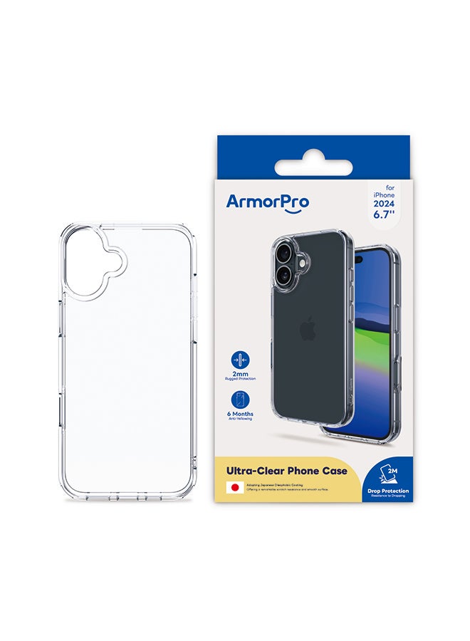 ArmorPro iPhone 16 Plus Clear Case Clear - Image 1