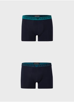 EMPORIO ARMANI 2 Pack Logo Band Boxers  - Image 1