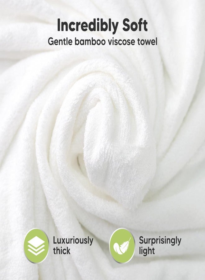 KeaBabies Hooded Baby Towel for Newborn - Viscose Derived from Bamboo Large Baby Bath Towels with Hood for Boys, Girls, Toddler, Extra Absorbent & Soft Newborn Bath Essentials (Lamb) - Image 2