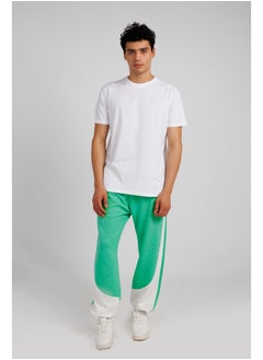 Men SWEATPANTS WITH CONTRASTED CUTLINE