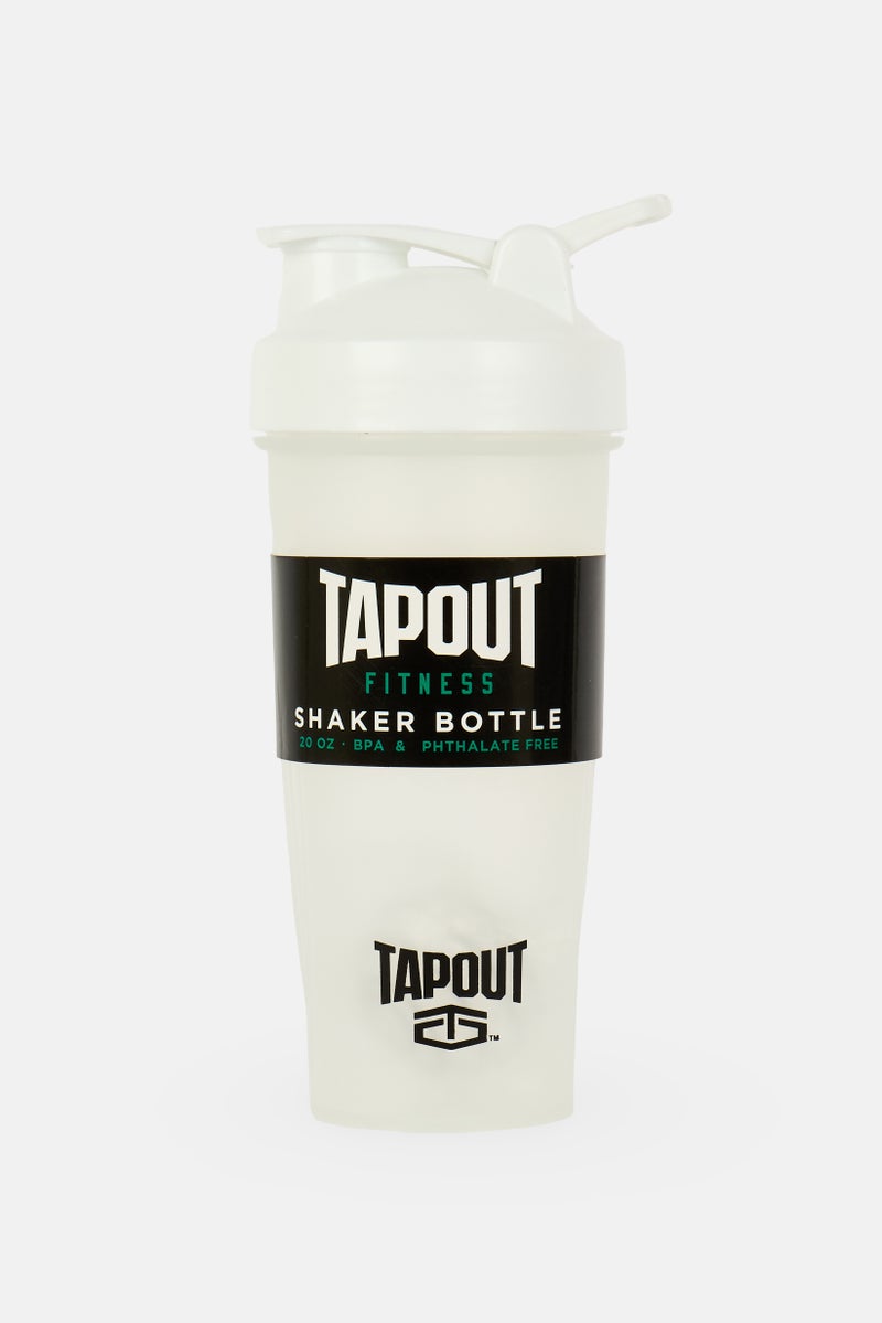 TapouT Shaker Bottle 591ml, Transparent - Image 1