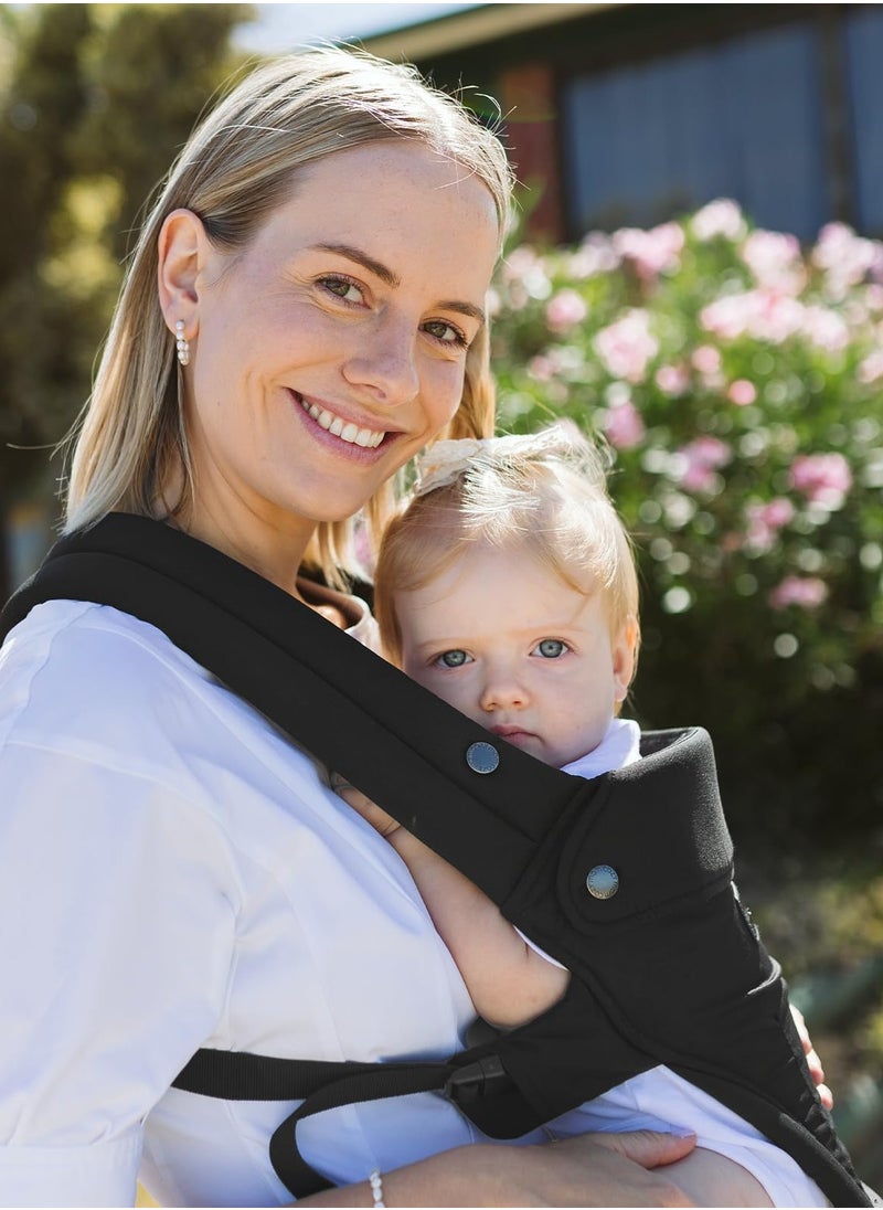 Momcozy Baby Carrier with Hip Seat, 2-in-1 Forward-Facing Carry for Active Babies, Detachable Hands-Free Infant Carrier up to 44lbs, All Seasons Toddler Carrier Fits Waist Sizes up to 47 Inches  - Image 2