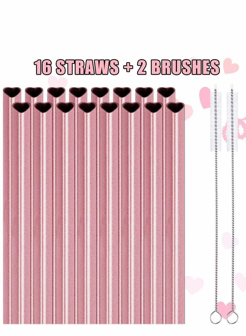 نيبمينينت Stainless Steel Straws Reusable Metal Drinking - Image 2