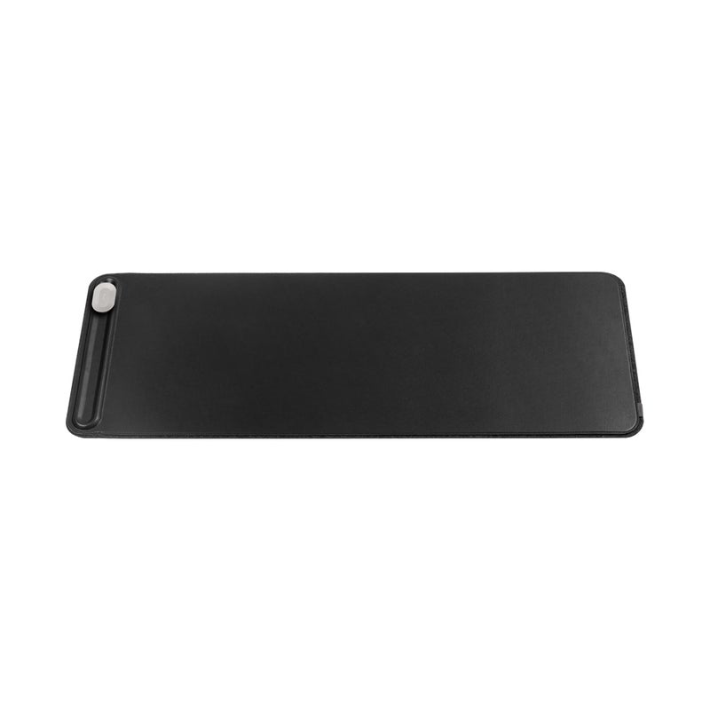 Orbitkey Premium Leather Desk Mat Slim | Multi-Purpose & Waterproof Table Protector Accessory for Work Home Gaming Office Keyboard Mat Organizer | 31.4" L x 12.2" W x 0.19" H, Anti-Slip, Black Finish - Image 1