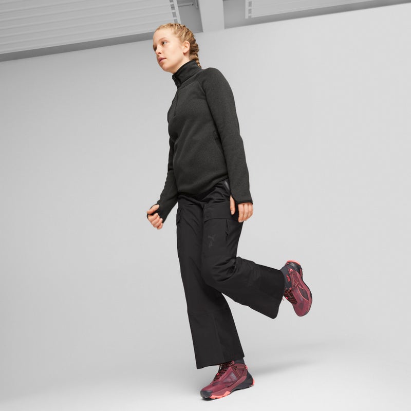 PUMA SEASONS Womens Grey Running Fleece Top Pullover - Image 5