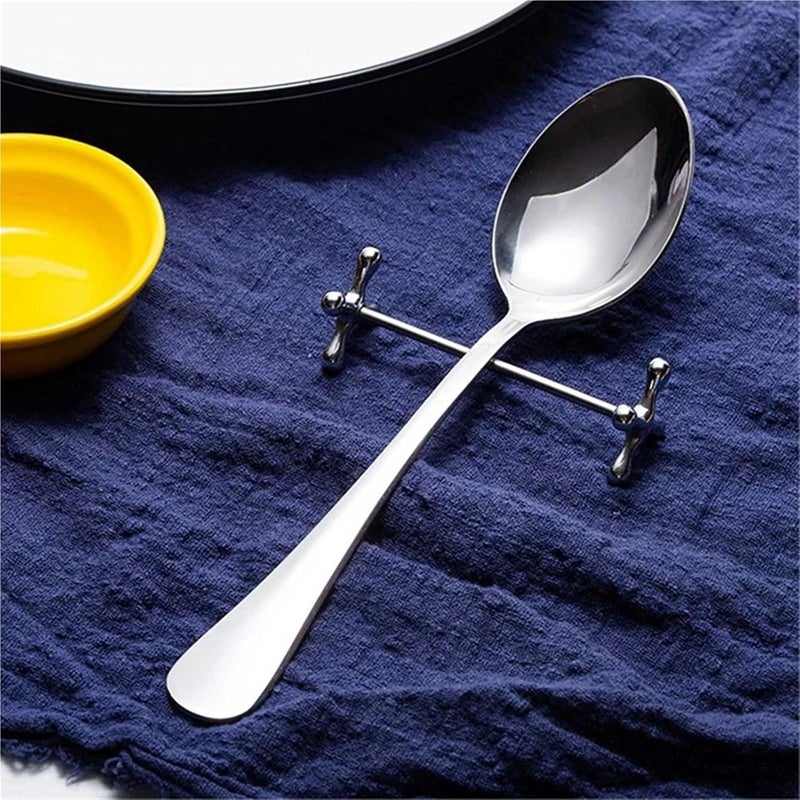 Practical 18 Pcs Zinc Alloy Spoons Stand Forks Knives Holder Metal Craft - Image 3