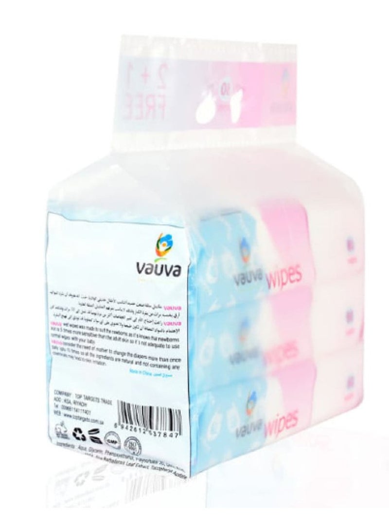 فوفا 240- عدد مناديل الأطفال المبللة بالمياه النقية شديدة الحساسية، للعناية الصحية، لا تسبب الحساسية وتم اختبارها من قبل أطباء الجلدية. - Image 2