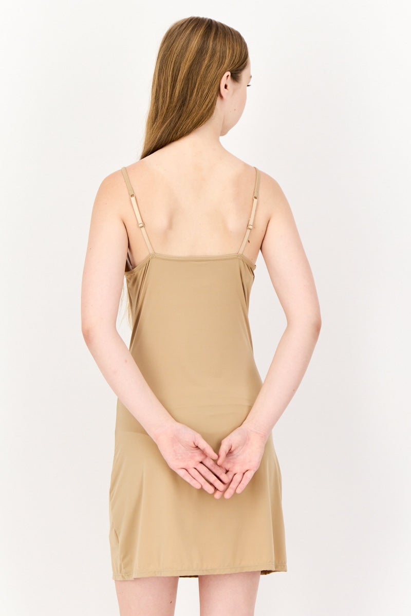 bebe Women 2 Pieces Plain Sleeveless Sleepwear Dress, Multicolor - Image 4