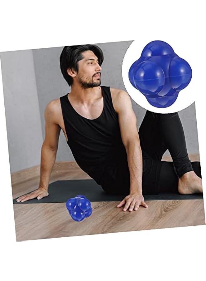 Generic Goalkeeper Training Balls Beginner Reaction Ball Speed Reflex Ball Speed Training Tool Exercise Fitness Agile Ball Indoor Baseball Fitness Balls Bouncing Ball Hexagon - Image 4