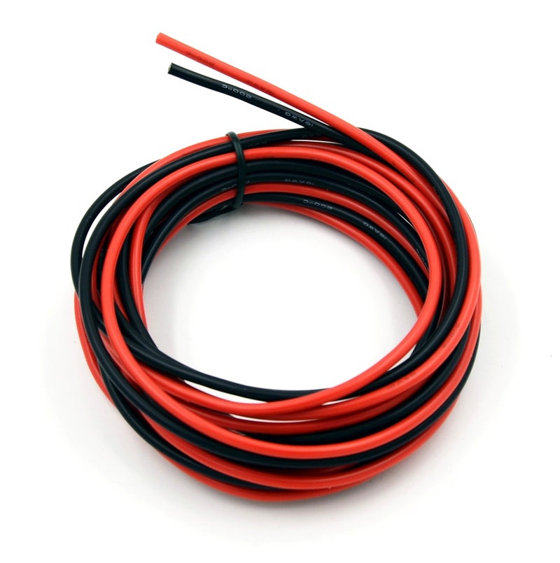 TUOFENG 16 AWG Electrical Wire - 10 Feet (5 ft Black, 5 ft Red) - 16 Gauge Silicone Wire - Flexible, High Temp Resistant - Image 5