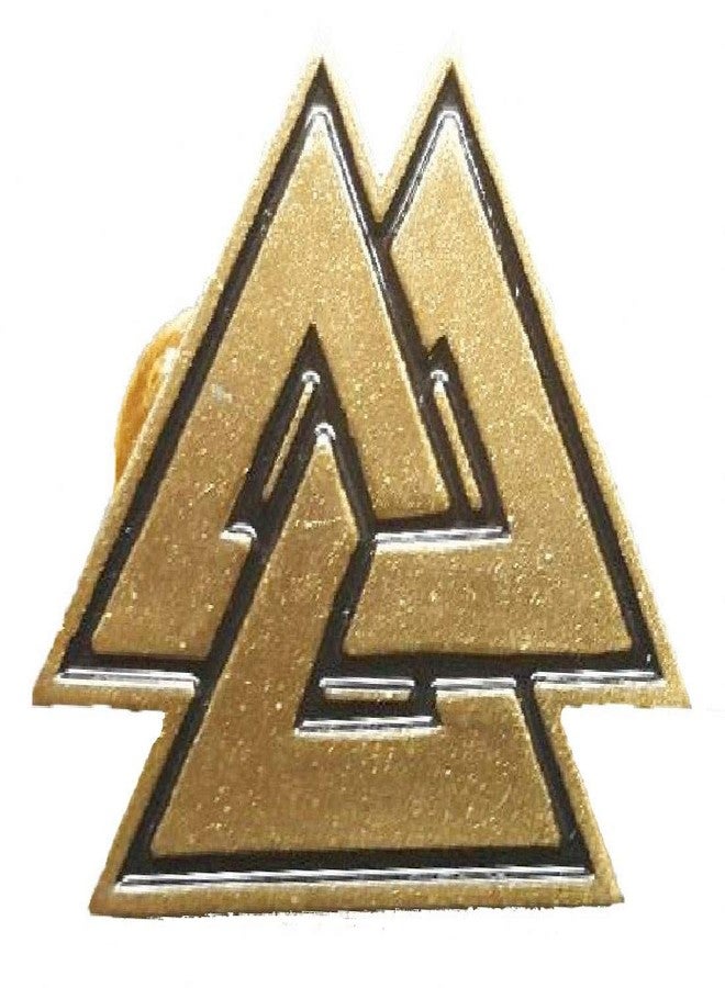 Miltacusa Valknut Symbol Triangles Odin's Viking Label Pin [VP1] - Image 1