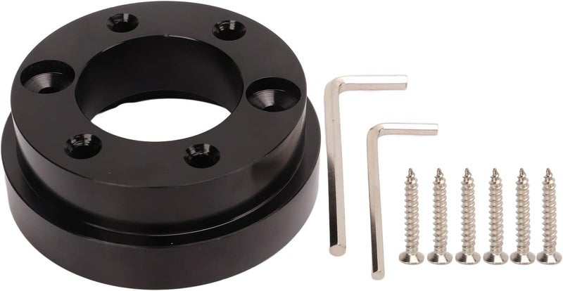 Tbest 70mm Steering Wheel Adapter Plate,Aluminium Alloy Steering Wheel Hub Adapter Replacement For Logitech G25, G27, G29, G920 - Image 1
