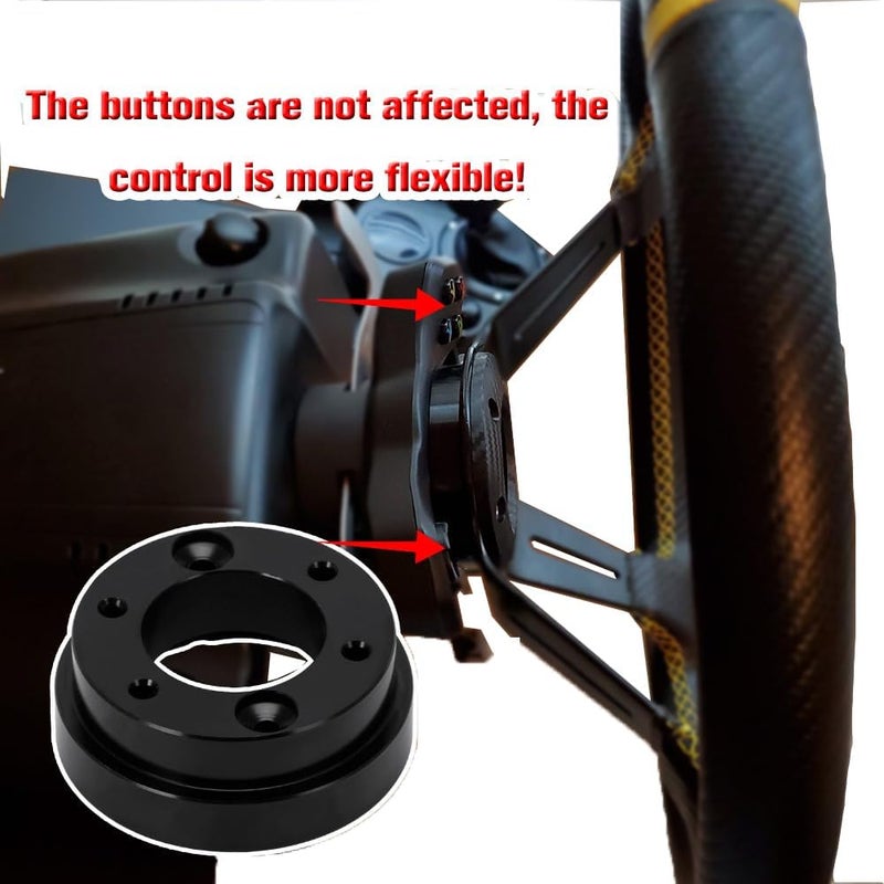 Tbest 70mm Steering Wheel Adapter Plate,Aluminium Alloy Steering Wheel Hub Adapter Replacement For Logitech G25, G27, G29, G920 - Image 2