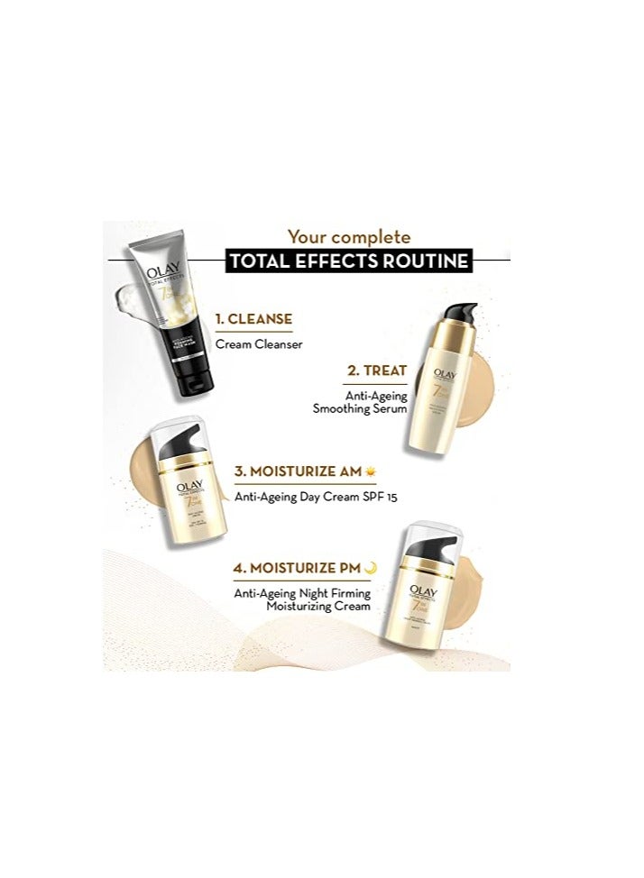 مرطب الوجه أولاي توتال إفيكتس ٧ في ١ المضاد لعلامات التقدم في السن للنساء، بفيتاميني B3 وE، ٥٠ غرام | يرطب البشرة ويوحد لونها ويقلل من الخطوط الدقيقة (٥٠ غرام، عبوة من قطعتين) - Image 3