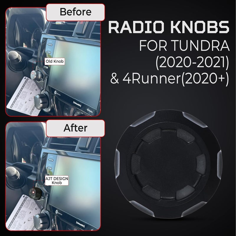 AJT DESIGN Radio Knobs for Toyota Tundra and 4Runner - Image 3
