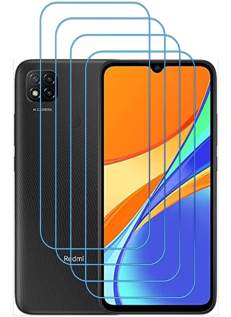 ACLIX 4 Pieces Antistatic ESD Dustproof Premium Quality High Definition Clear Tempered Glass Screen Protector Designed For Xiaomi Redmi 9C - Image 1