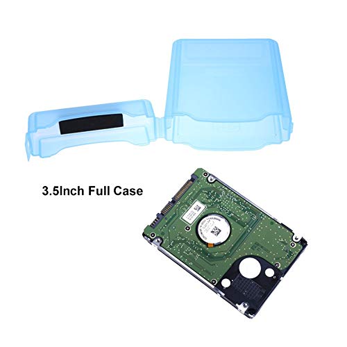 AlexVyan HDD Protector Plastic Box for 3.5" IDE SATA HDD Hard Disk Drive Protection Case Cover Enclosure Storage Box (Pack of 3 - Blue) - Image 4
