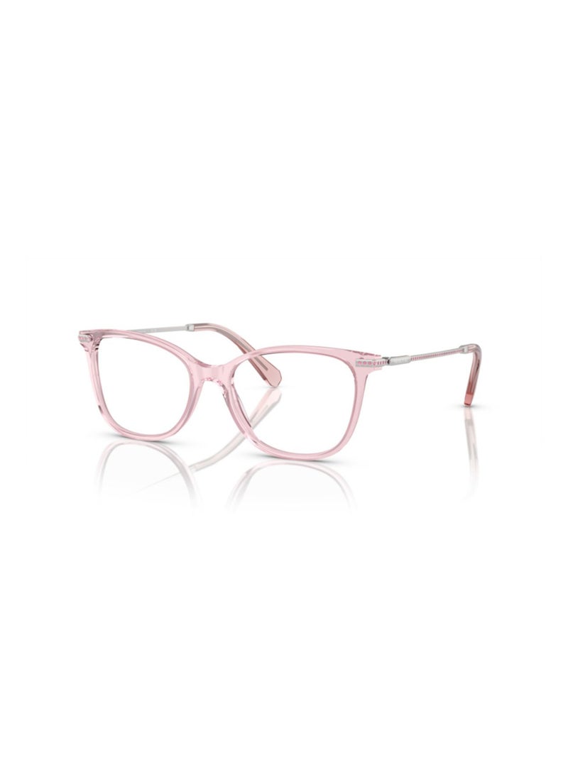 SWAROVSKI Swarovski Woman Square  Eyeglasses- Sk 2010 - Lense Size:52Mm - Trasparent Rose  - Image 1