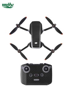 Sunnylife MM2-TZ452 لـ DJI Mini 2 PVC PVC Body Body + ARM + جهاز التحكم عن بُعد ملصقات وقائية زخرفية (نمط الكربون الأسود)