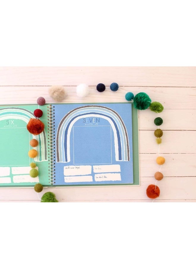 Lucy Darling Lucy Darling Baby Journal - Little Rainbow Memory Book  - Image 4