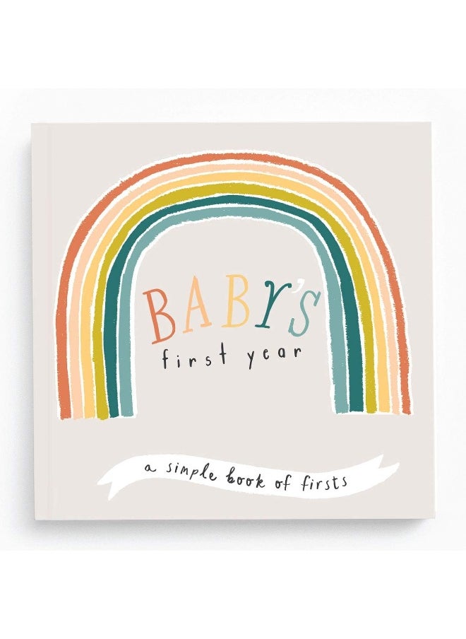Lucy Darling Lucy Darling Baby Journal - Little Rainbow Memory Book  - Image 1