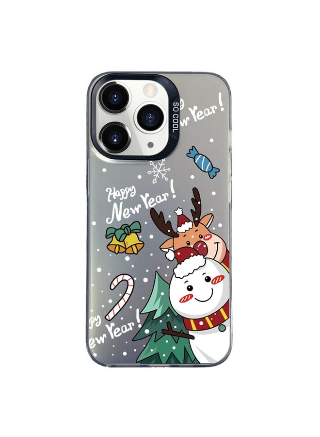 S-TOP Case For iPhone 11 Pro Max Christmas Series PC Full Coverage Pattern Phone Case - Image 1