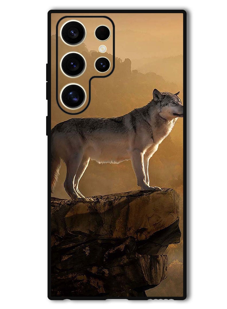 Theodor Protective Case Anti Scratch Shock Proof Bumper Cover For Samsung Galaxy S24 Ultra Real Wolf - Image 1