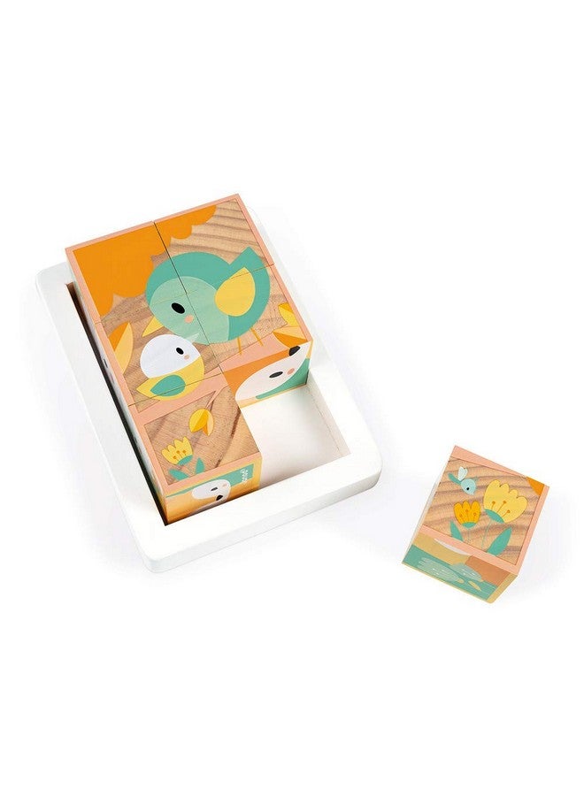 Janod Pure 6 Block Tray Forest Animals Puzzle Ages 1+ J05158 - Image 4