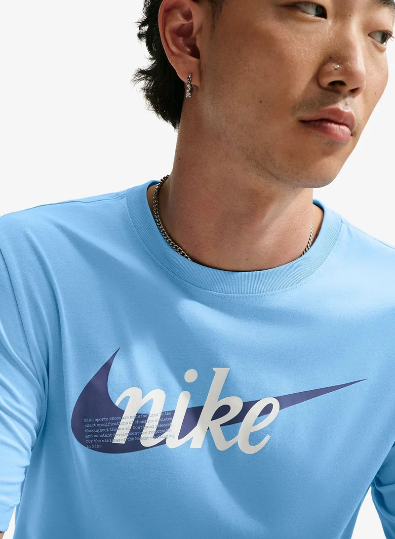 Nike FOOTBALL BLUE Club Connected Brand T-Shirt for Men | Best Price UAE