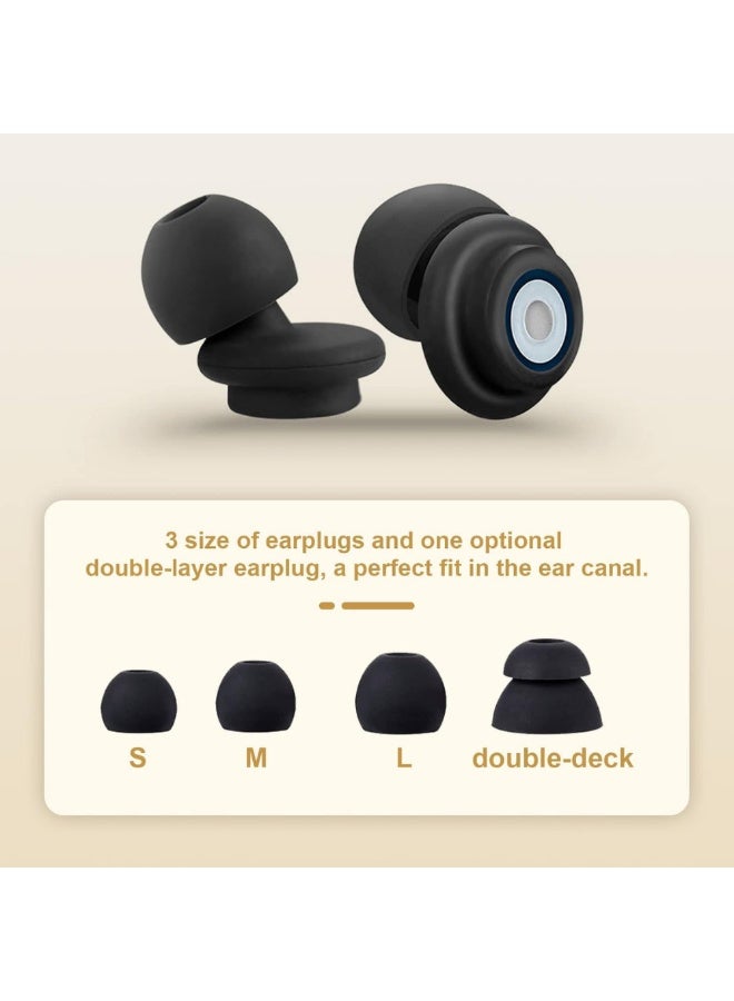 McDou Ear Plugs for Sleeping Noise Cancelling,New Upgraded Reusable Flexible Silicone Hearing Protection Earplugs,Noise Cancelling Earbuds for Sleeping, Snoring, Studying,Work and Loud Noise  - Image 3