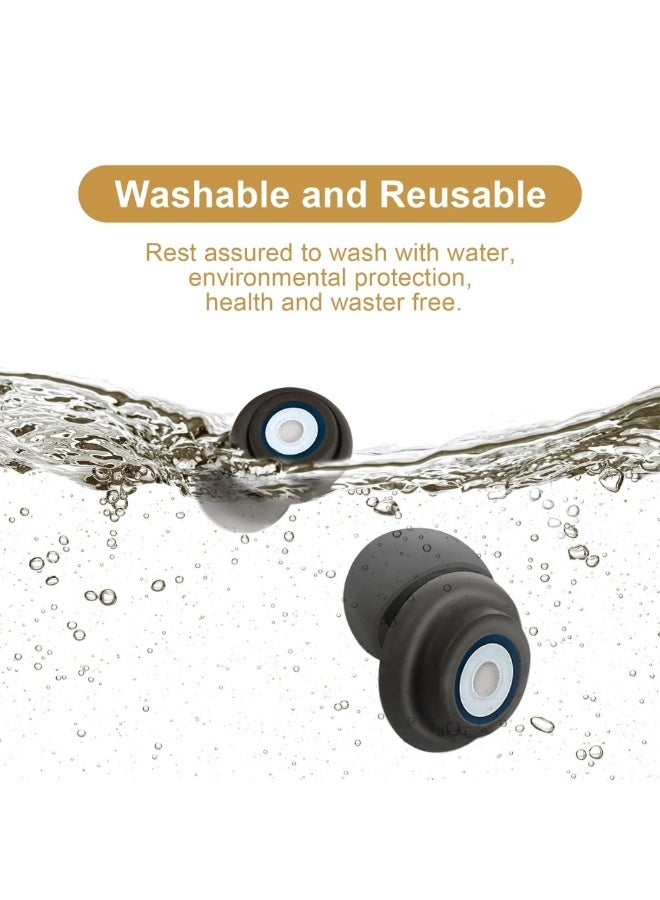 McDou Ear Plugs for Sleeping Noise Cancelling,New Upgraded Reusable Flexible Silicone Hearing Protection Earplugs,Noise Cancelling Earbuds for Sleeping, Snoring, Studying,Work and Loud Noise  - Image 5