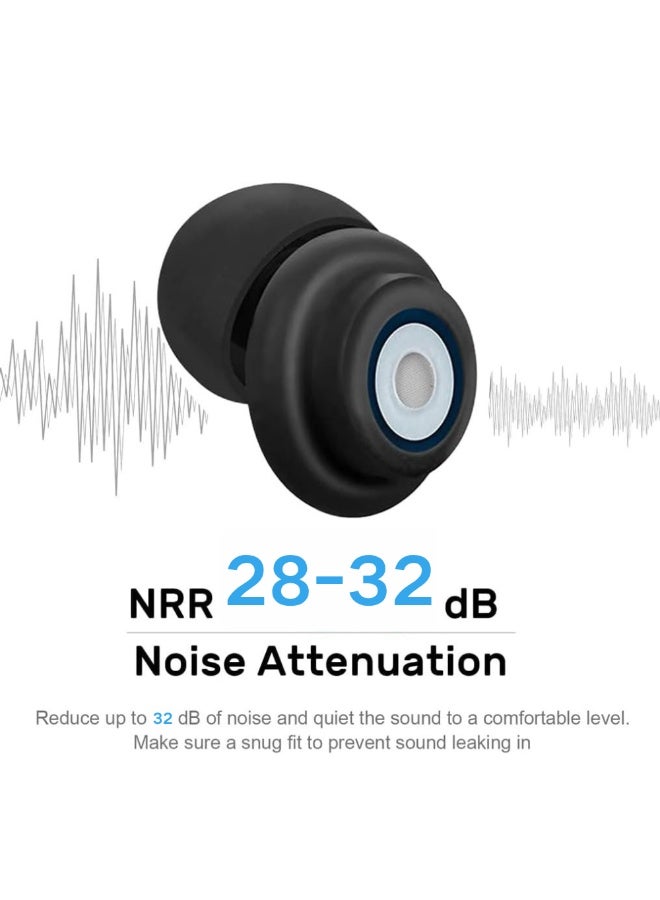McDou Ear Plugs for Sleeping Noise Cancelling,New Upgraded Reusable Flexible Silicone Hearing Protection Earplugs,Noise Cancelling Earbuds for Sleeping, Snoring, Studying,Work and Loud Noise  - Image 2
