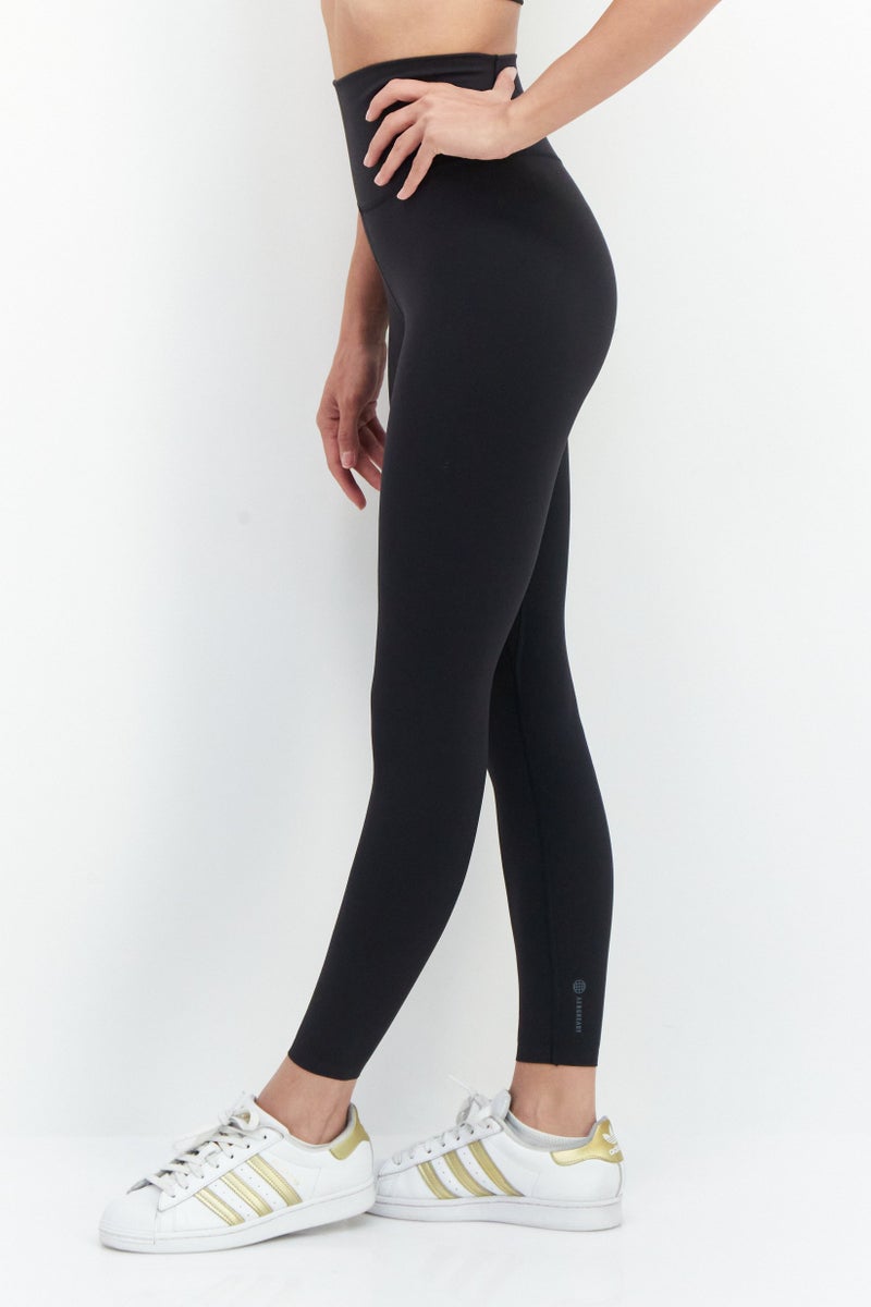 Adidas Women Tight Fit High Rise Yoga Leggings, Black  - Image 2