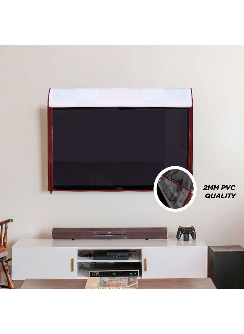 E-Retailer ERetailer Transparent LCDLED TV Protector Cover with Zipper Enclosure for 42 Inch Suitable for All Major Brand Model ColorMulti Size39x3x24 Inches  - Image 2