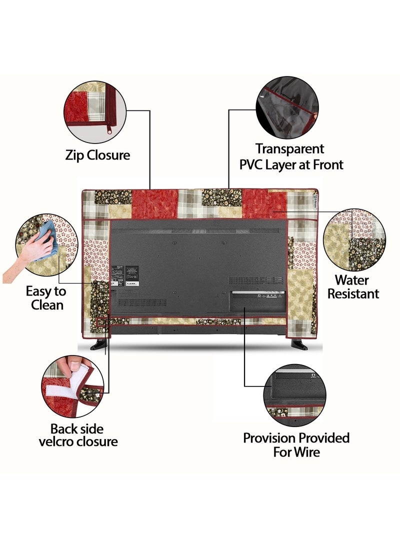 E-Retailer ERetailer Transparent LCDLED TV Protector Cover with Zipper Enclosure for 42 Inch Suitable for All Major Brand Model ColorMulti Size39x3x24 Inches  - Image 5