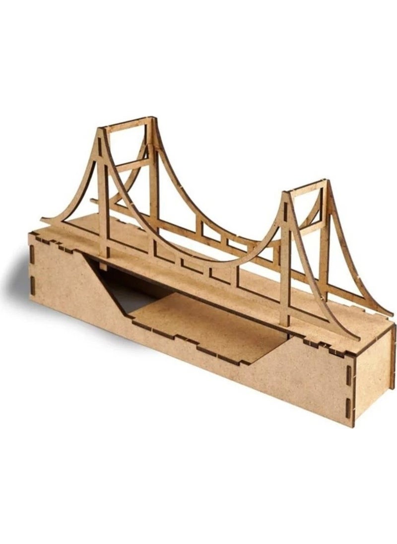 Südor Wood Wooden DIY Model Bridge 311 x 65 x 137 mm  - Image 1