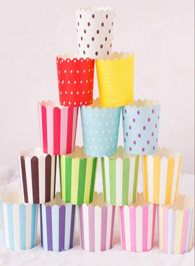 BIG BOX- 50 Piece Colorful Paper Cake Cupcake Liner Cupcake Liner, Party, Mug, Cake Mold, Decorating Tools, Muffins, Paper (Random Color) 4.5 * 5 * 6cm - Image 3