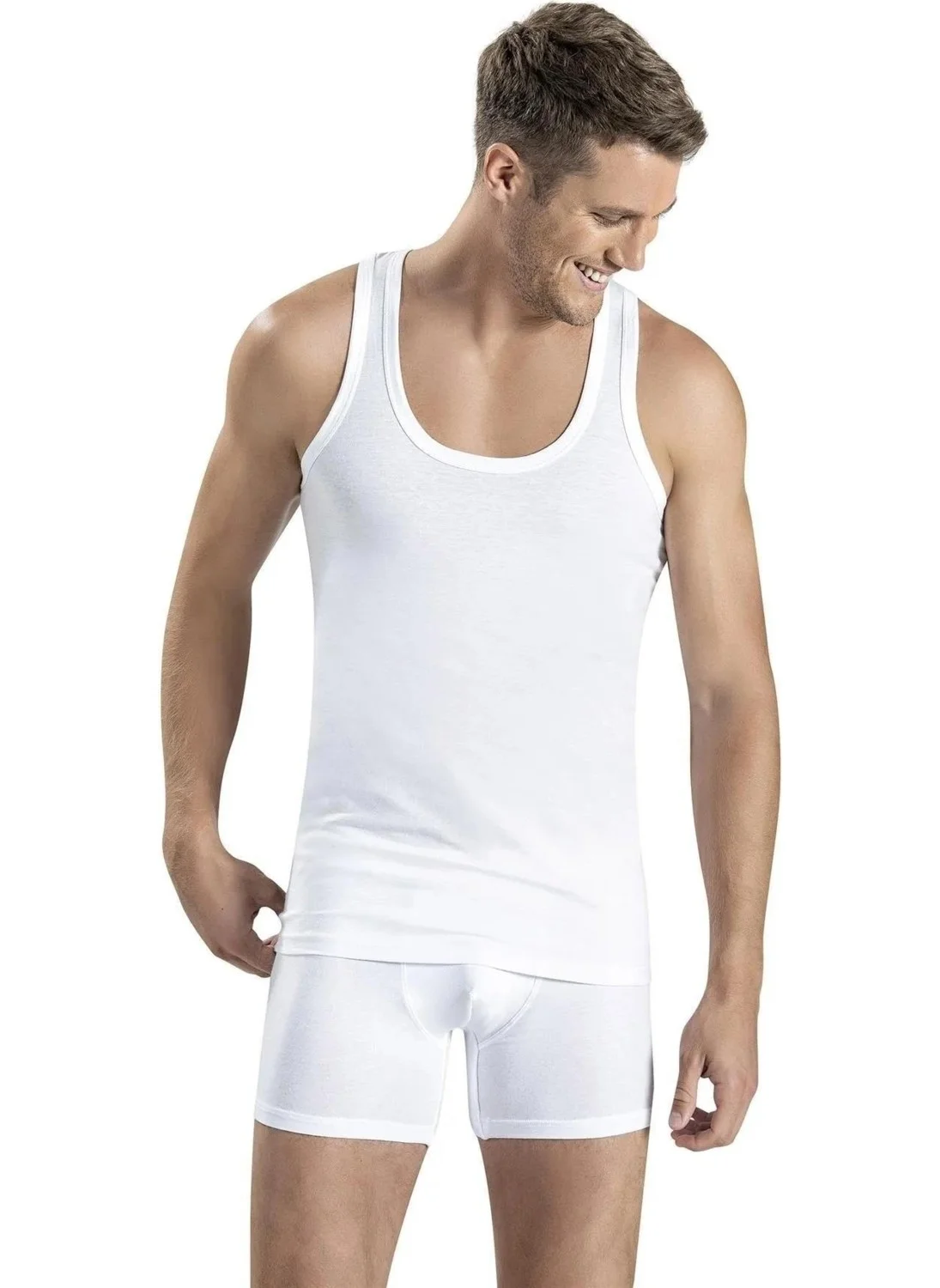 جيبر Men's Super Thin Modal Undershirt 158 - 9 Pieces