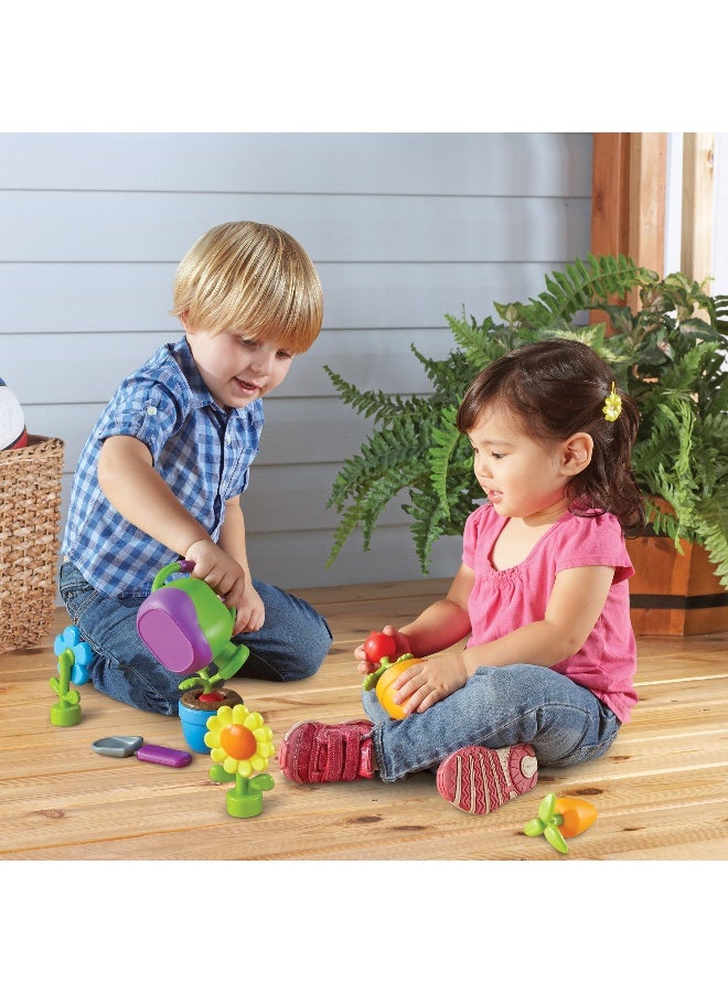 Learning Resources مجموعة حديقة نيو سبراوتس جرو إت! (مجموعة مكونة من 9 قطع، بلاستيك ناعم، للأعمار من 2 وما فوق) - Image 2